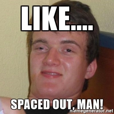 spaced 1